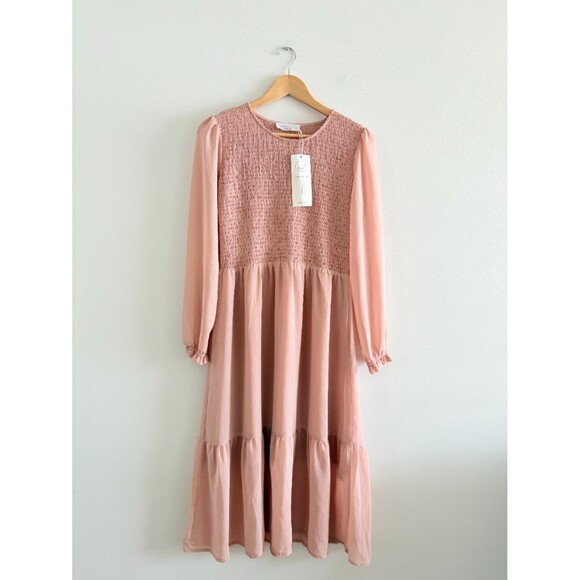 Jillian Harris Grace Midi Dress Mad About Style Fall 2023 Jilly Box NWT Rose - Picture 5 of 8